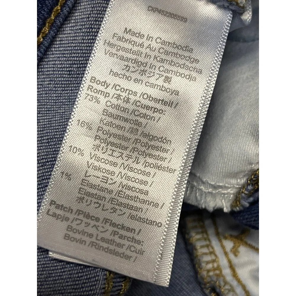 Madewell 9" Mid-Rise Skinny Denim Blue Jeans Women's Size 24 - Picture 10 of 12